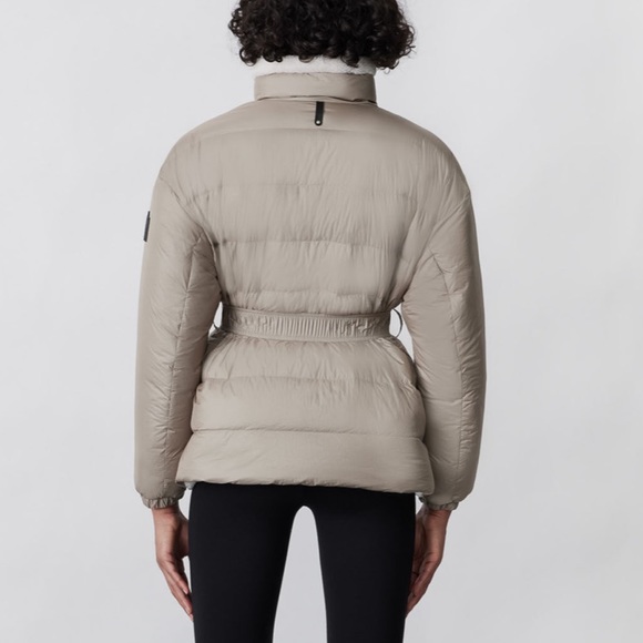 💕Mackage CELYN REVERSIBLE FOIL SHIELD DOWN TEDDY FLEECE JACKET XXS - Picture 3 of 6